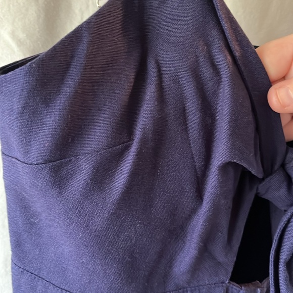 HYFVE HYFVE HYFVE size M navy blue button down thin strap dress - Picture 4 of 6